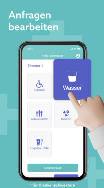 Patient request workflow on mobile