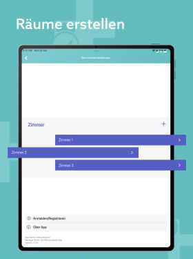 Tablet interface for configuring hospital rooms